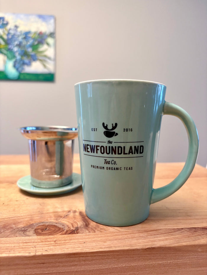 Infuser Mug - Sea Green Blue