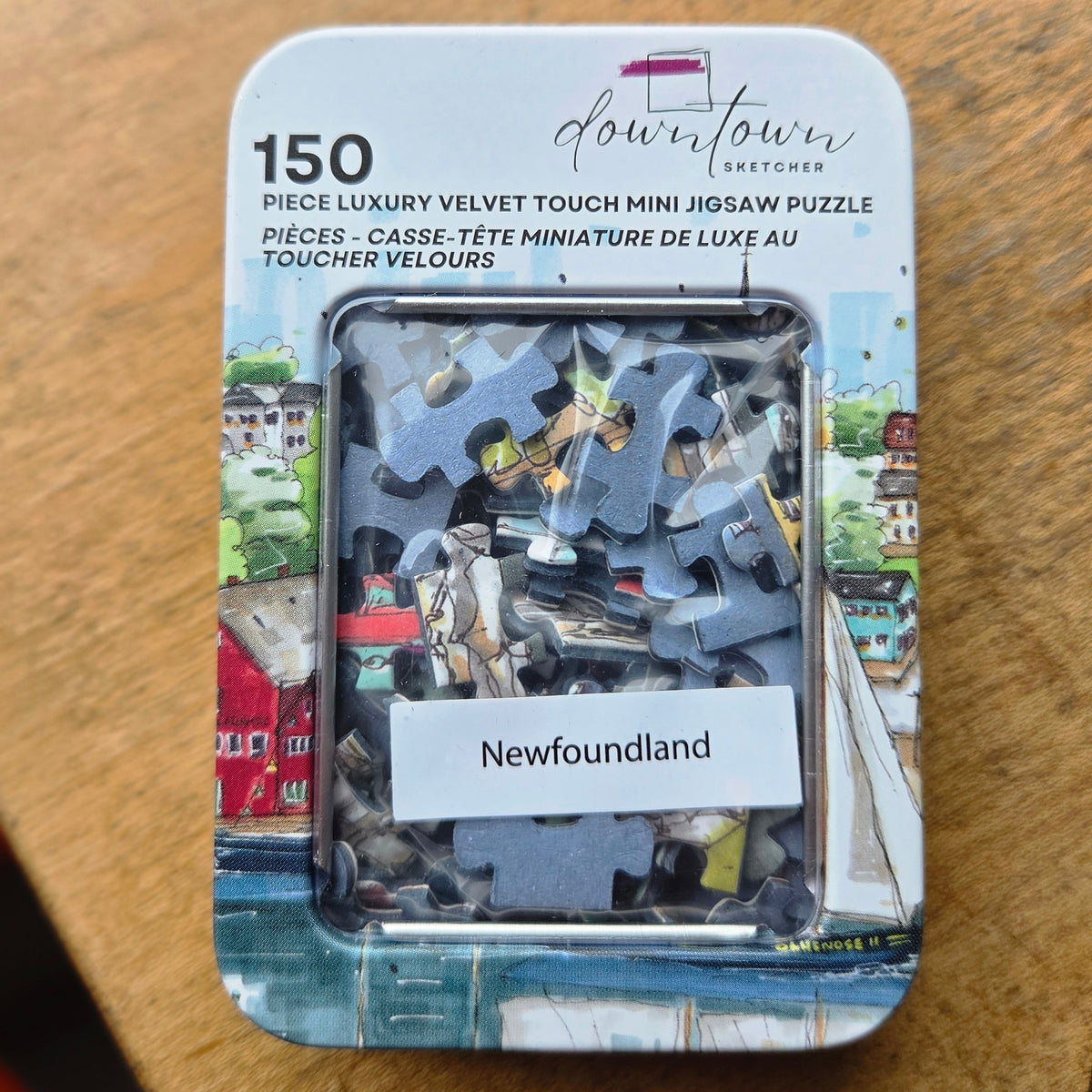 Newfoundland mini jigsaw puzzle in tin