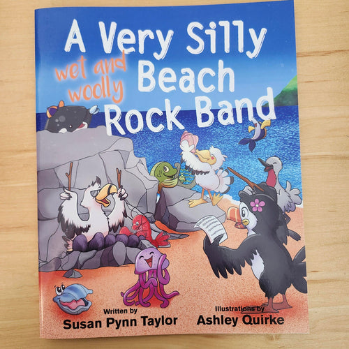 A Very Silly Beach Rock Band children's book cover