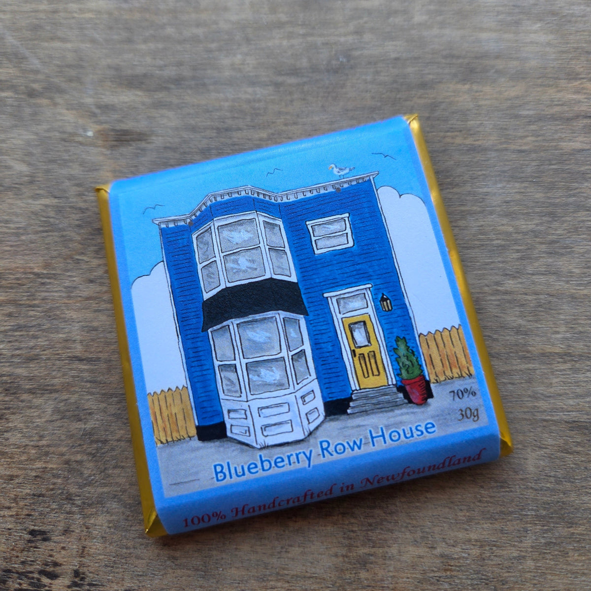 Blueberry Row House mini chocolate bar 35 g