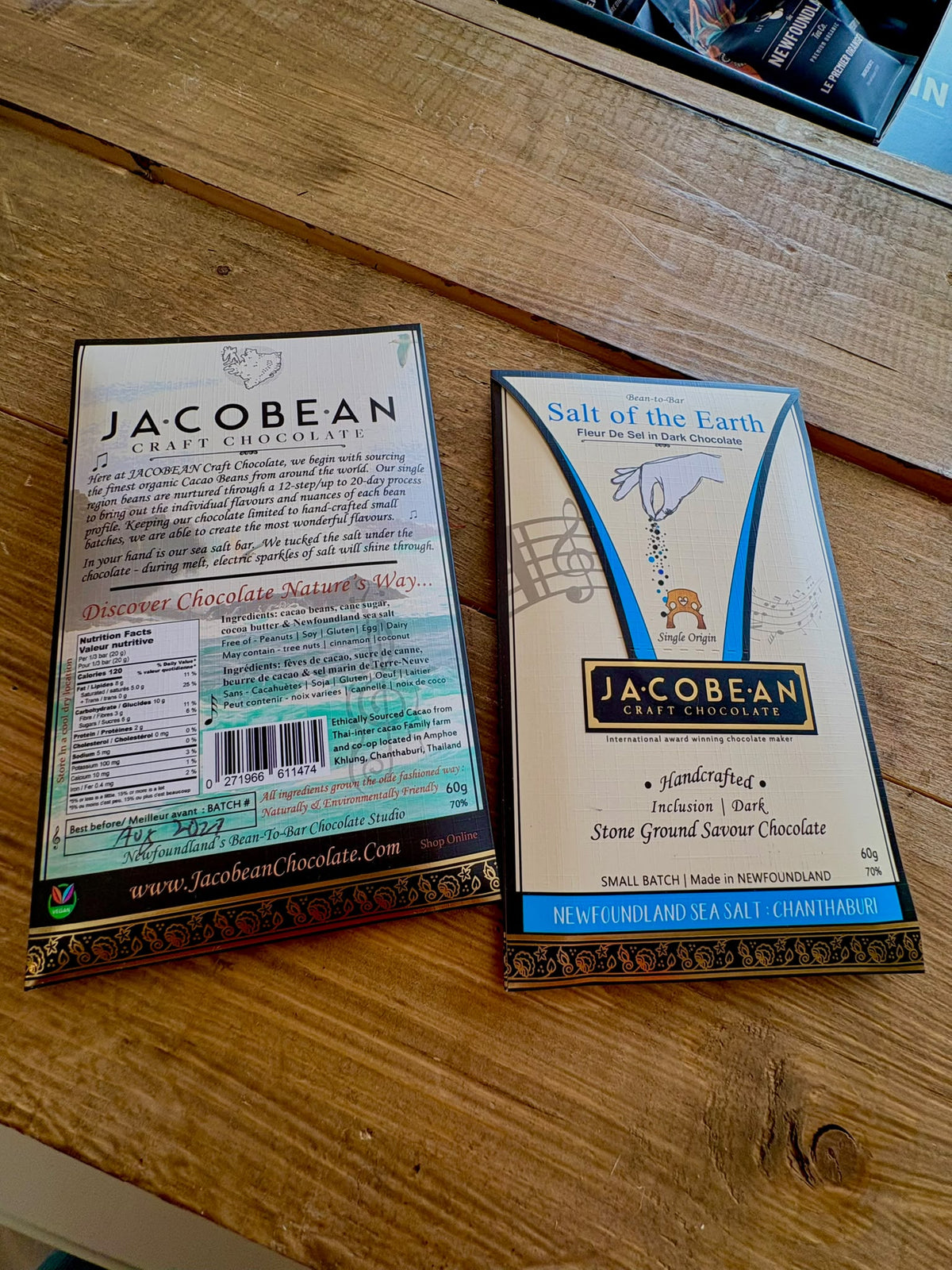Jacobean Bean To Bar Chocolate - Salt of the Earth